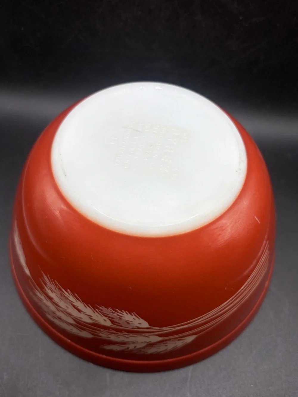 Vintage Pyrex Autumn Harvest Wheat 402 Mixing Bowl Nesting Bowl Kitchenware